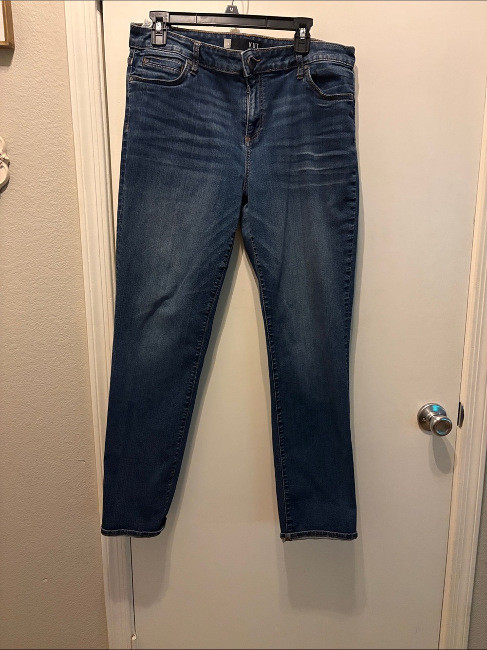 Kut from the Kloth Women’s Dark Blue Catherine Boyfriend Jeans Size 14 Length 29